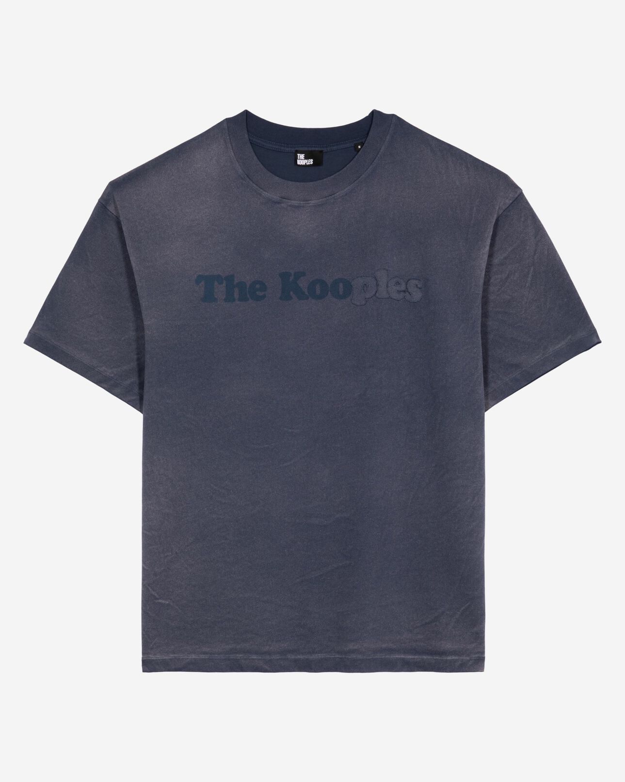 The Kooples MEN DARK NAVY t-shirt with navy logo