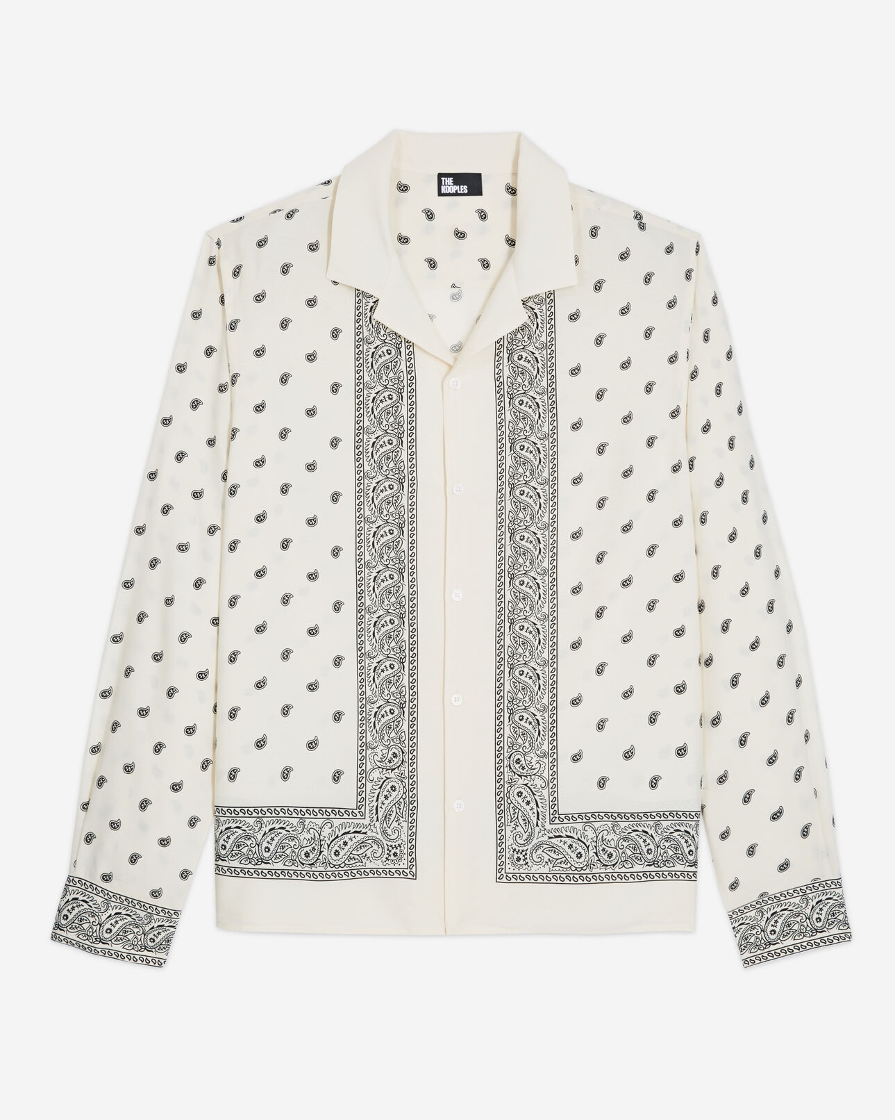 The Kooples MEN WHITE / BLACK white bandana shirt