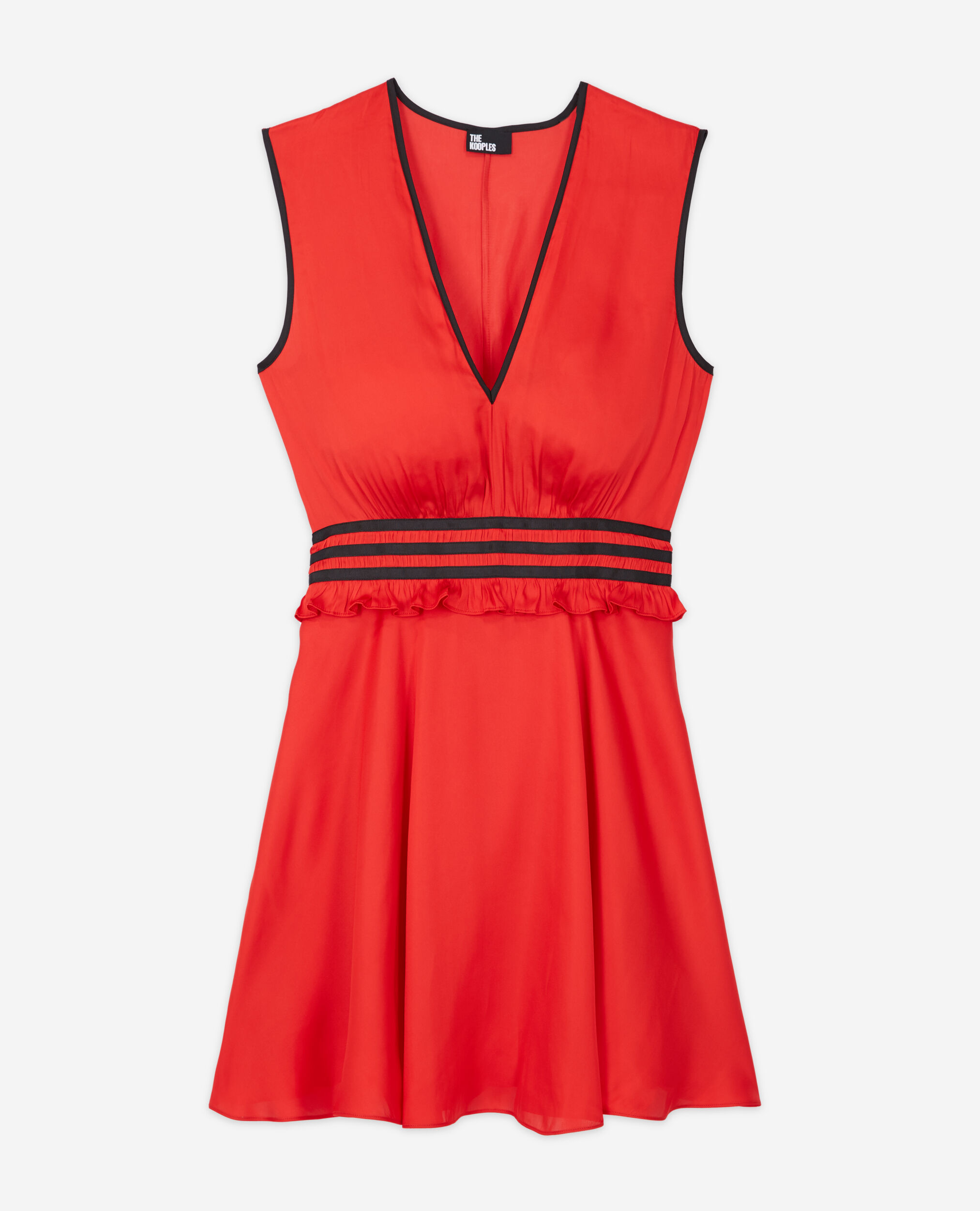 The kooples red hot sale pleated shirt dress