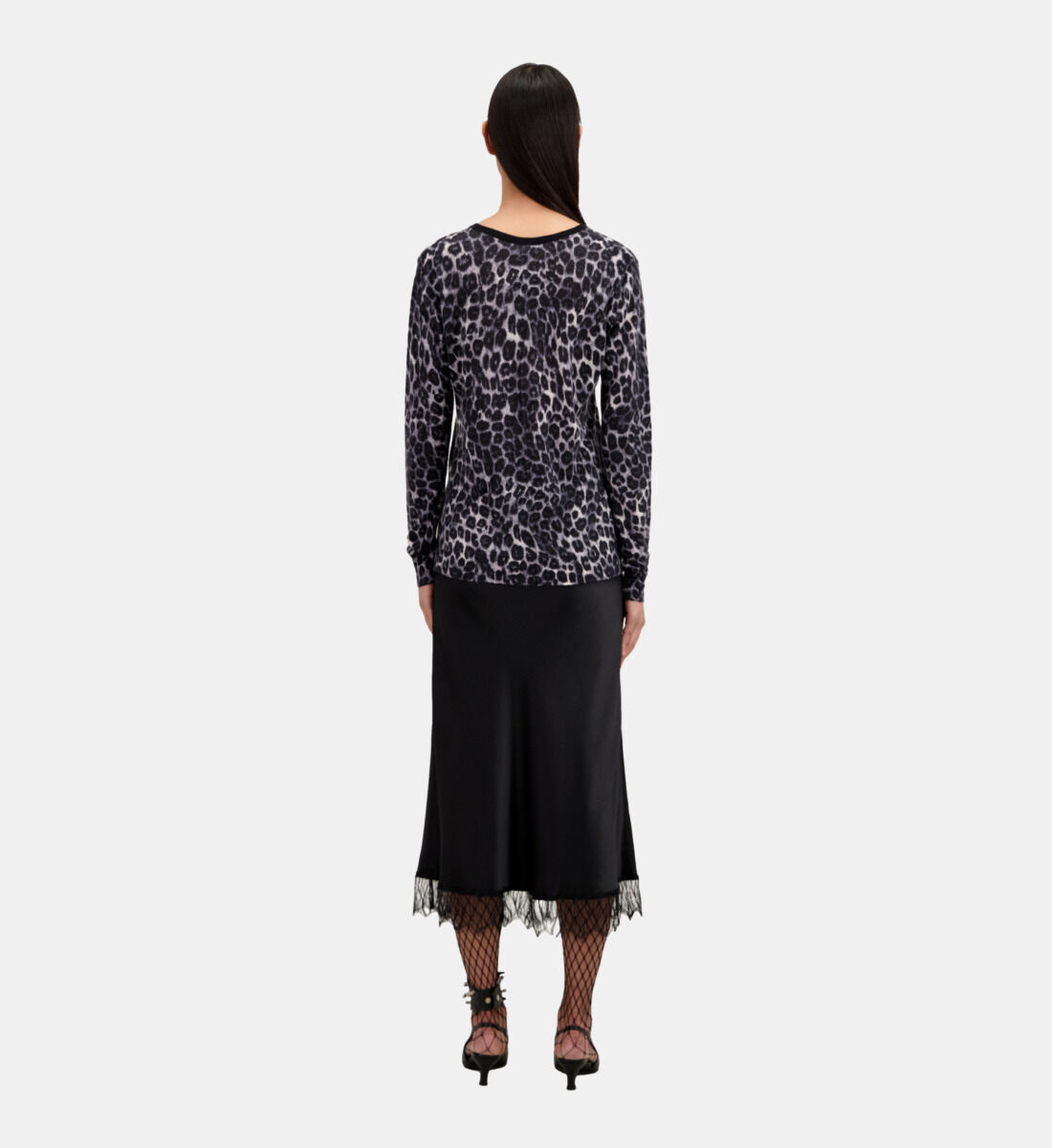 Printed cashmere sweater