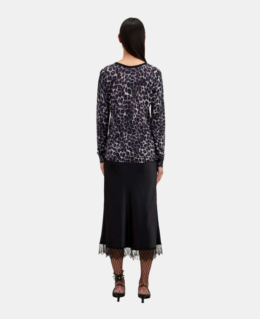 printed cashmere sweater