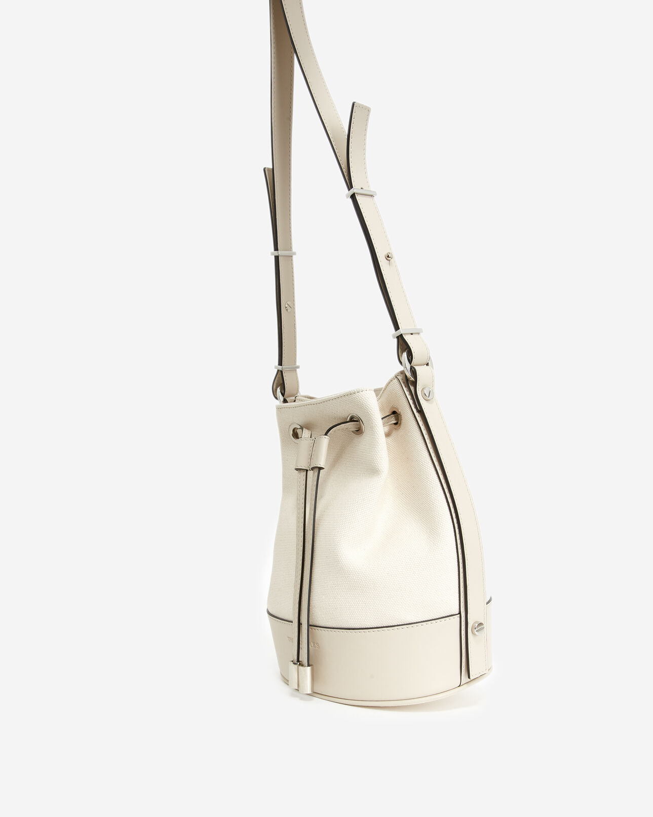 The Kooples DAMEN BEIGE stofftasche medium tina ecrufarben