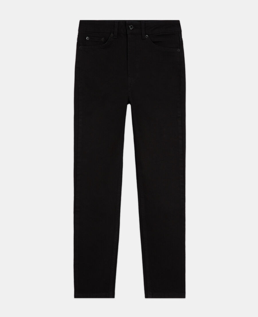 black slim-fit jeans