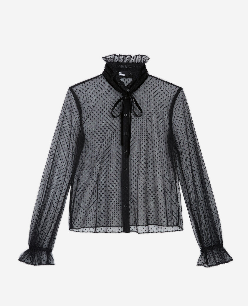 The Kooples FEMME BLACK top noir
