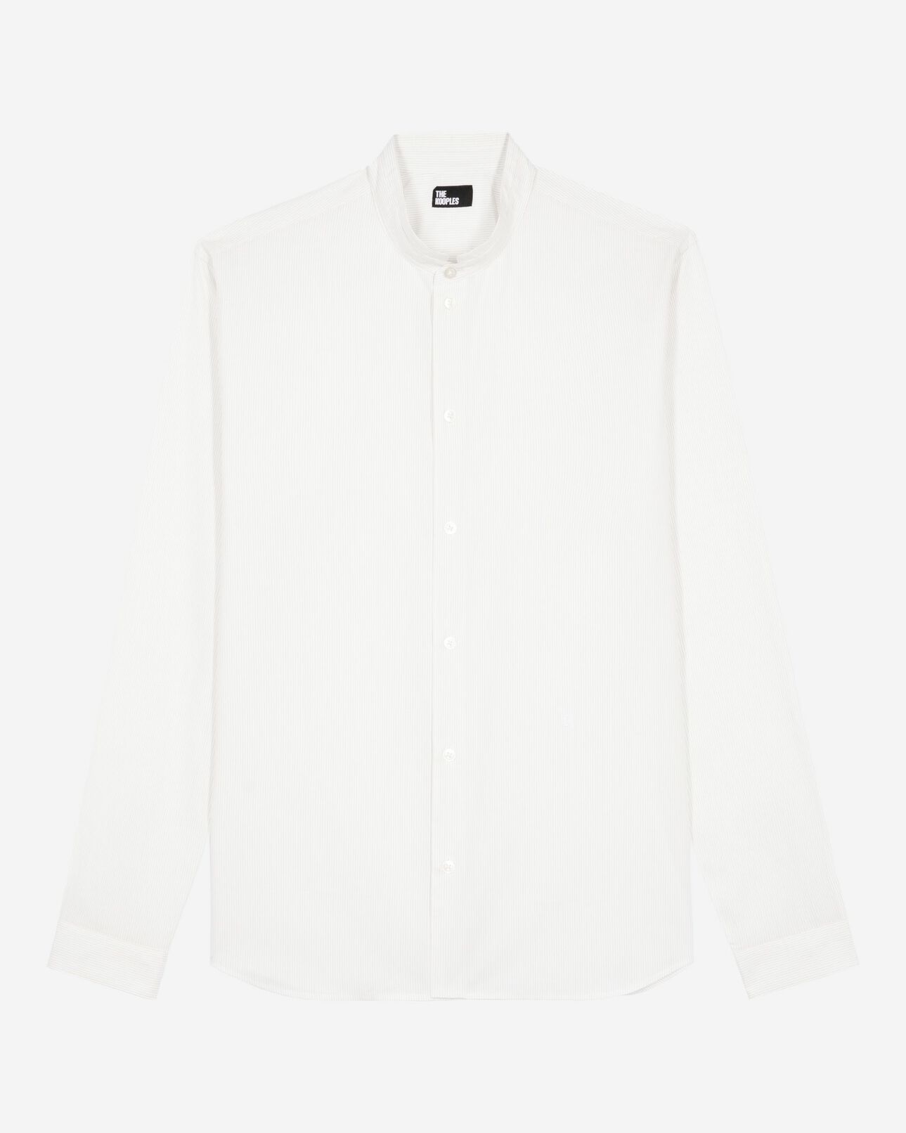 The Kooples H WHITE / BLACK formal shirt with white collar