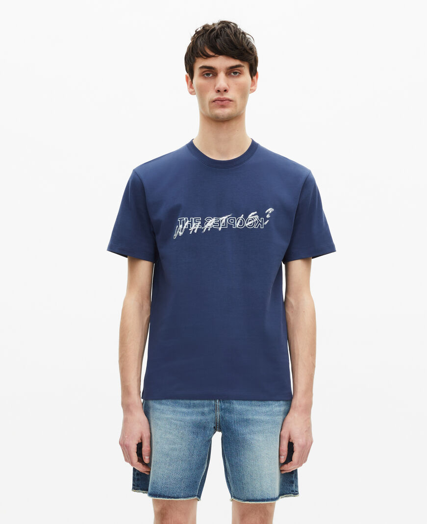 The Kooples MEN DARK NAVY what is navy blue t-shirt