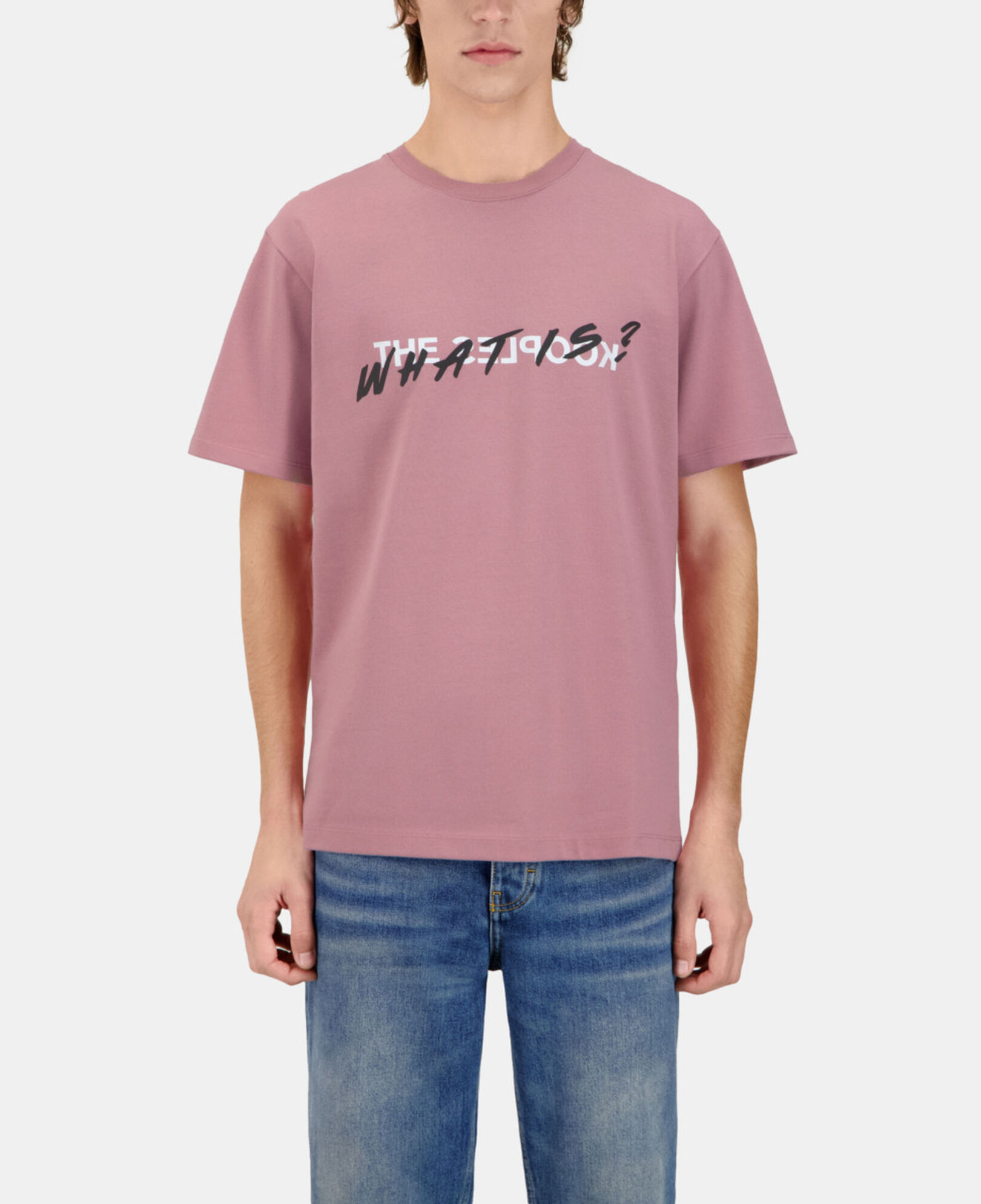 The Kooples MEN PINK WOOD lilac what is t-shirt