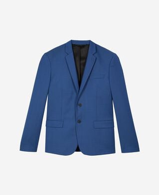 The Kooples HOMME BLUE veste de costume en laine bleue
