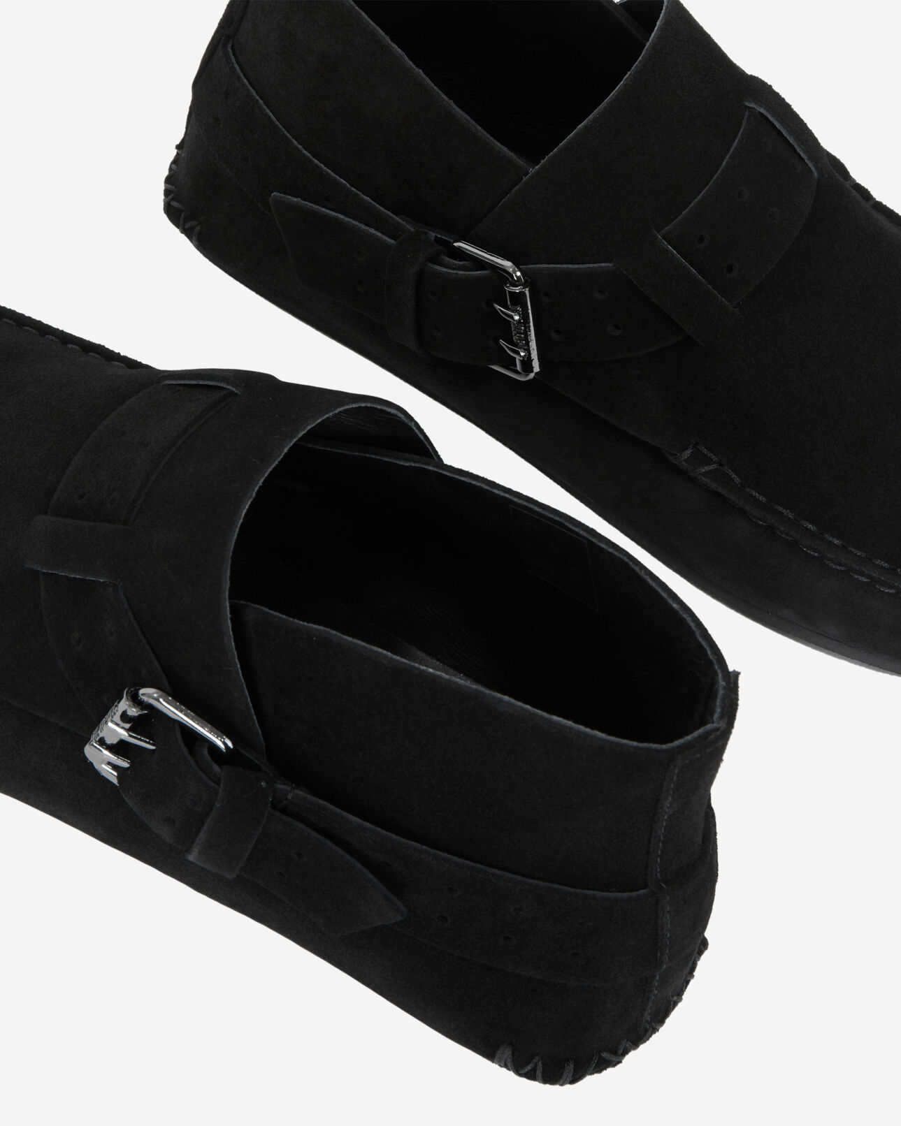 The Kooples HOMME BLACK chaussures en cuir suédé noires