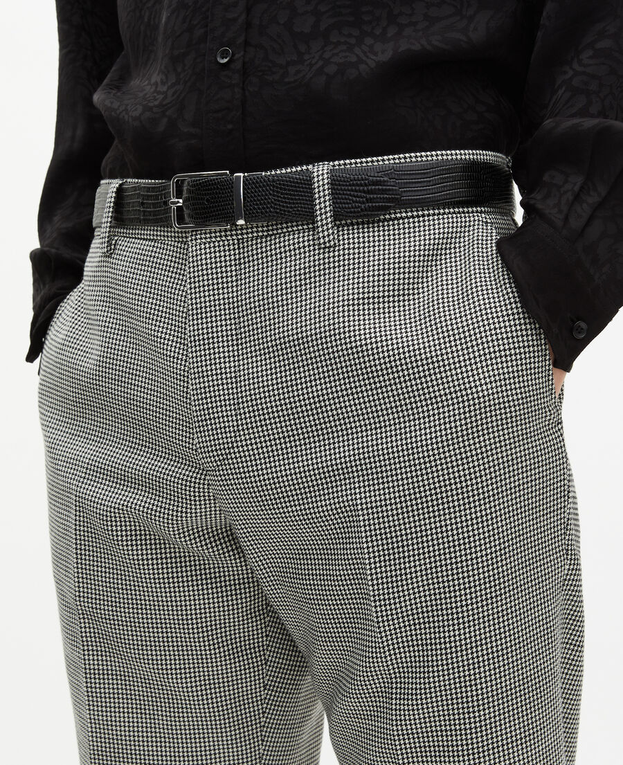 The Kooples HERREN BLACK wendegürtel aus schwarzem leder