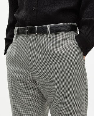 The Kooples HERREN BLACK wendegürtel aus schwarzem leder