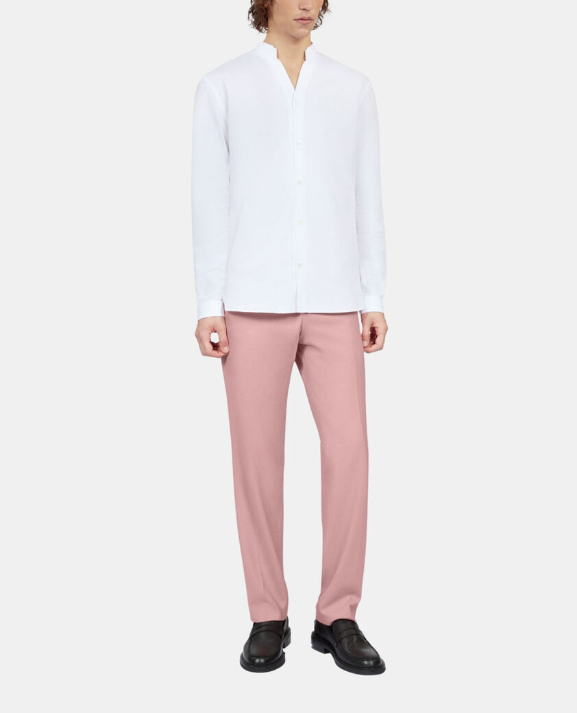 The Kooples HERREN WHITE elegantes, wei&szlig;es hemd aus popeline