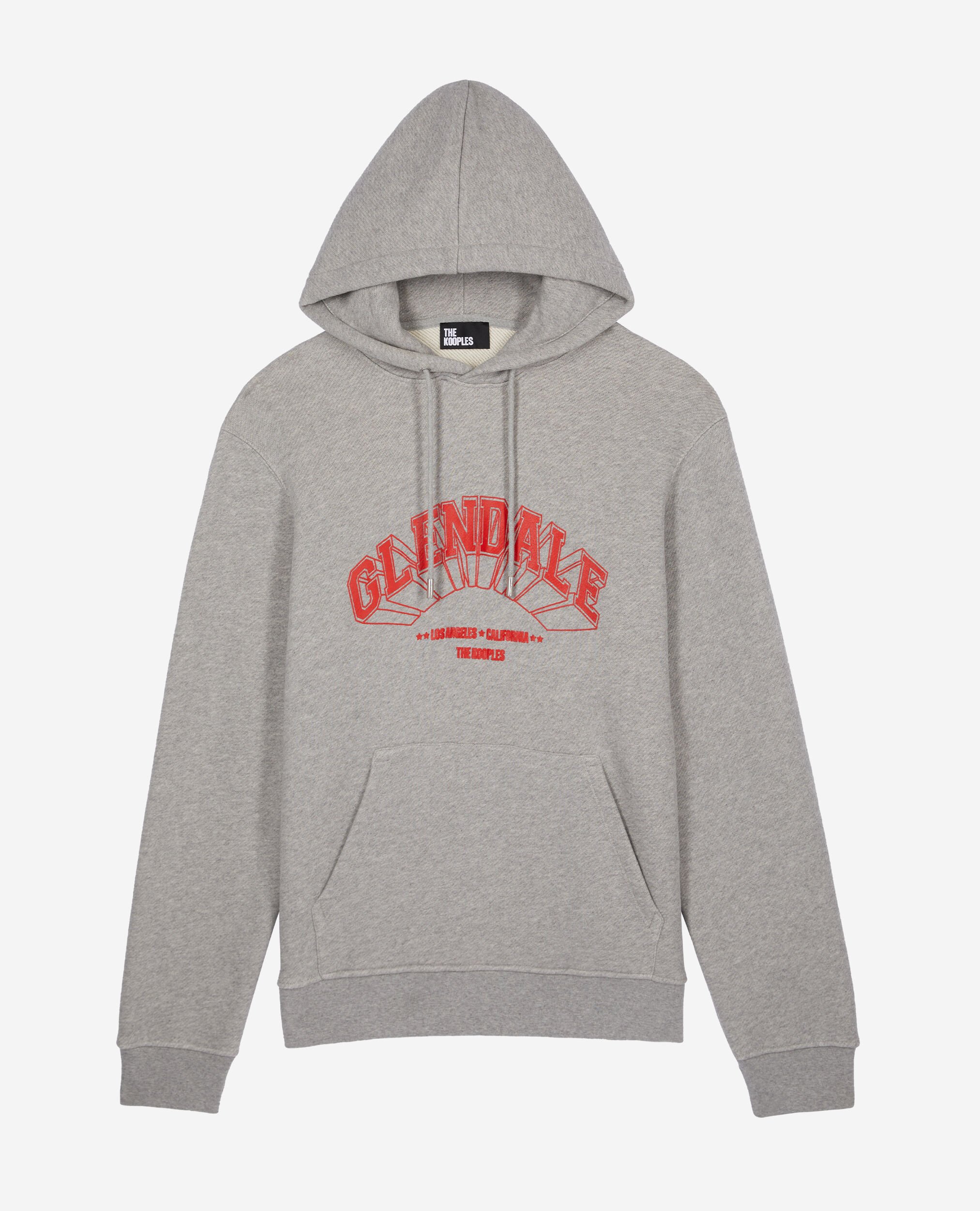 Grey hoodie with Glendale serigraphy, ARDOISE, hi-res image number null