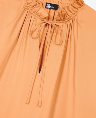 The Kooples FEMME CAMEL blouse avec volants orange fonc&eacute;