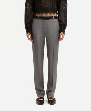The Kooples FEMME DARK GREY pantalon tailleur ajusté gris