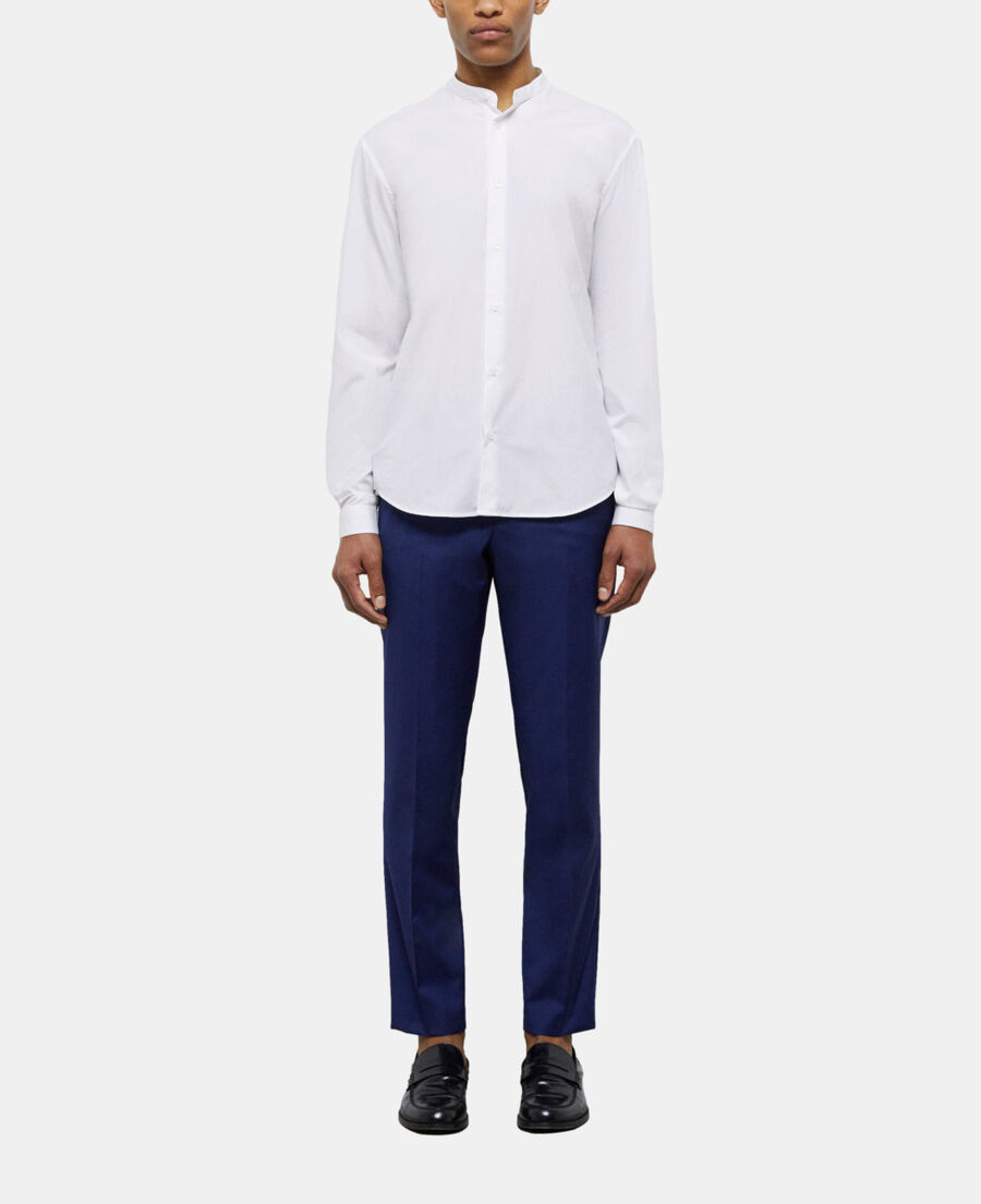The Kooples HOMME WHITE chemise col officier blanche