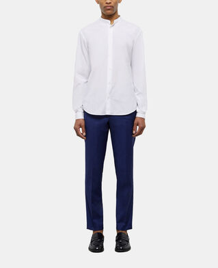 The Kooples HOMME WHITE chemise col officier blanche