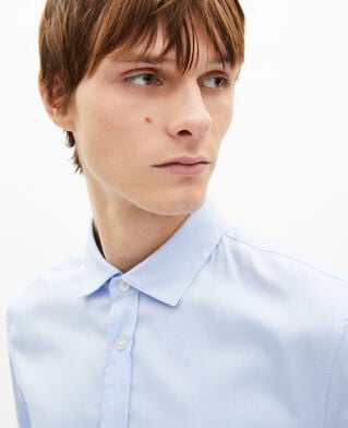 The Kooples H BABY BLUE italian collar shirt, blue