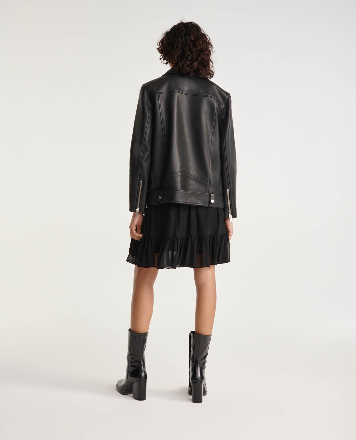 Allsaints wade top leather jacket