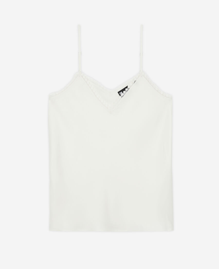 The Kooples F ECRU white camisole