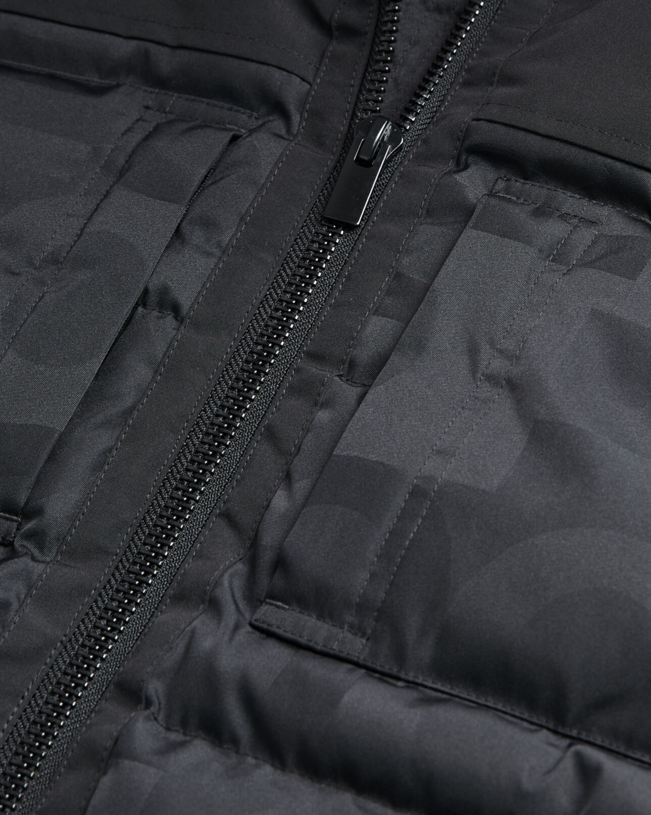 The Kooples WOMEN BLACK black down jacket with the kooples logo