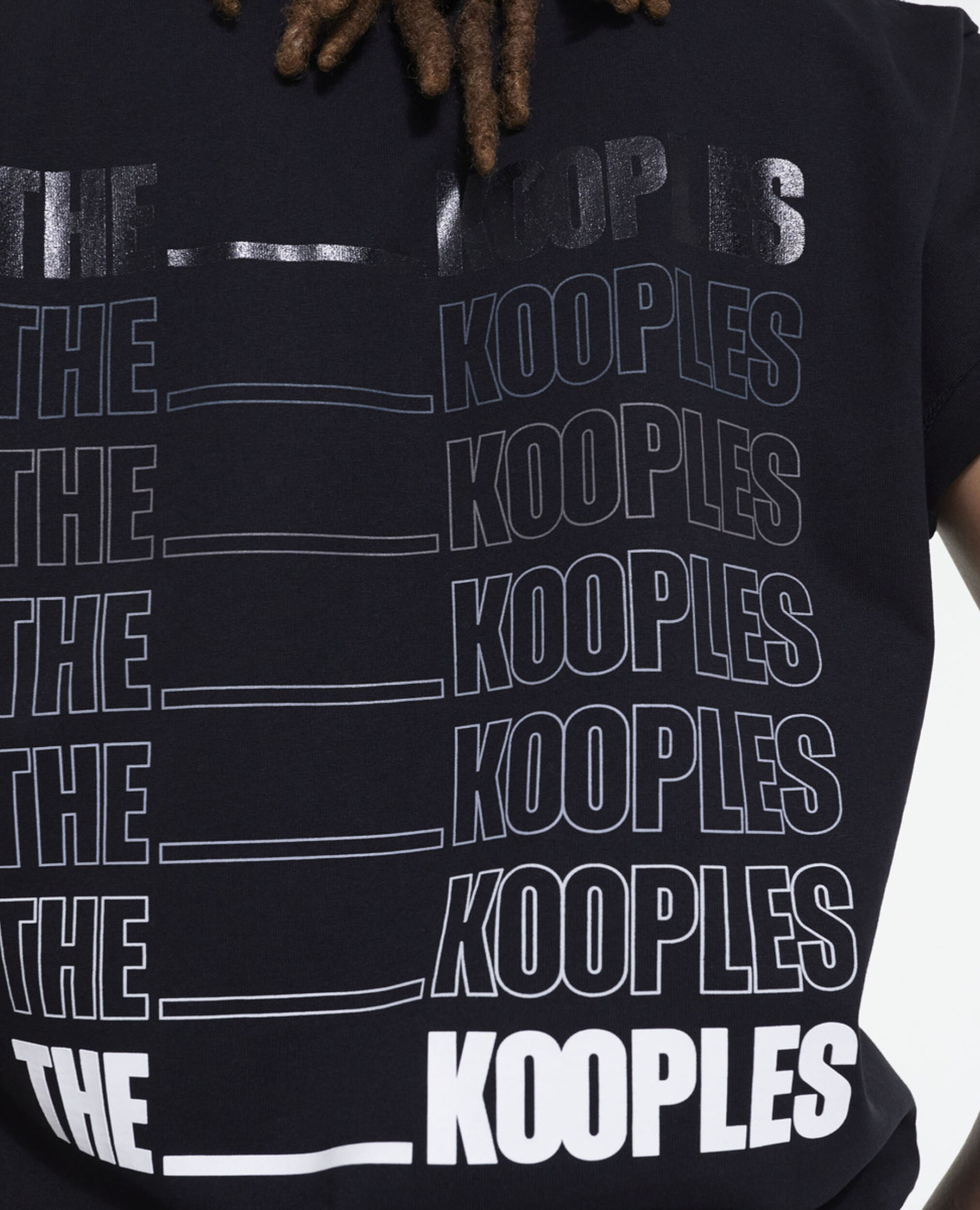 The Kooples black logo T-shirt, BLACK, hi-res image number null