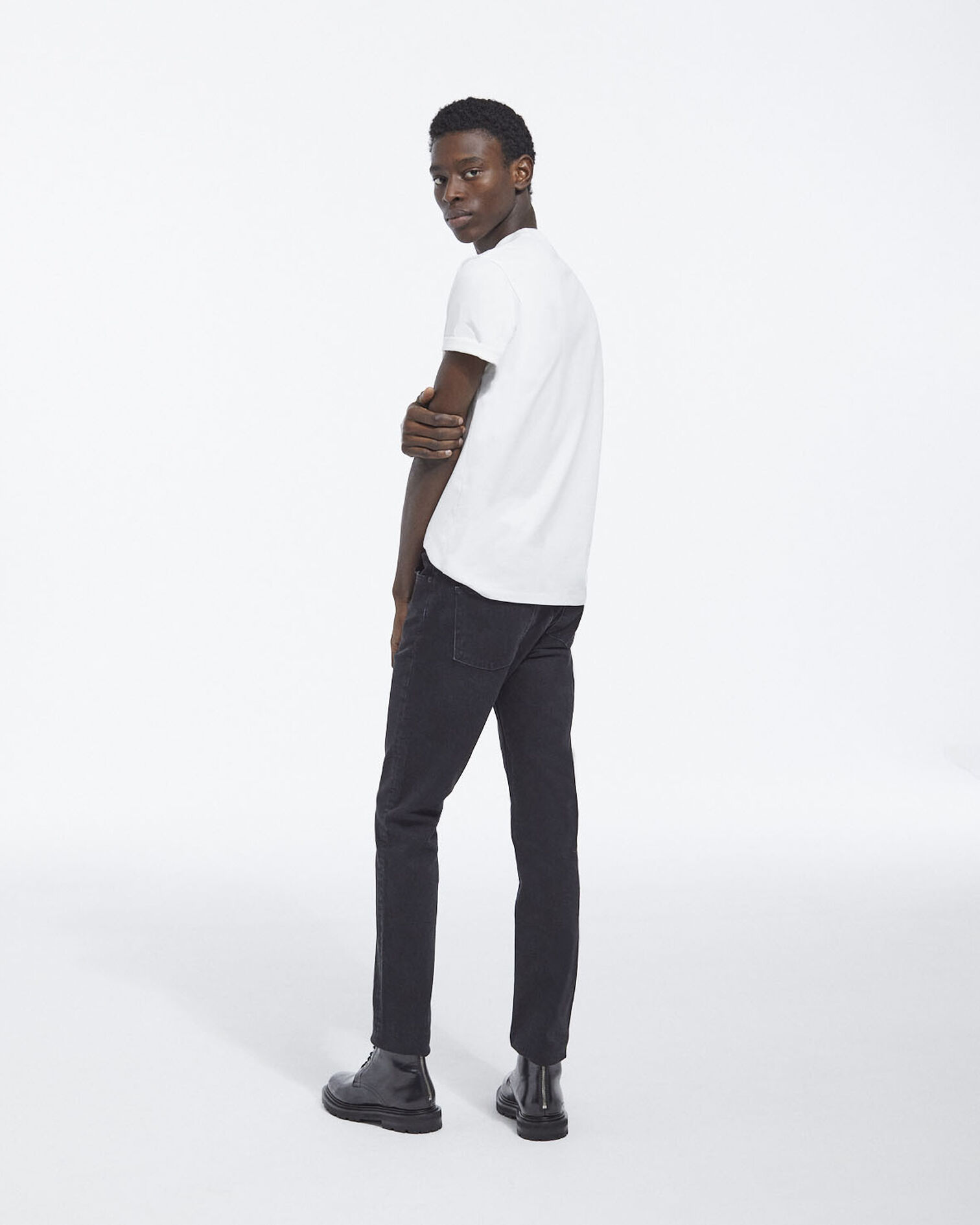 White T-shirt w/ contrasting The Kooples logo, WHITE, hi-res image number null