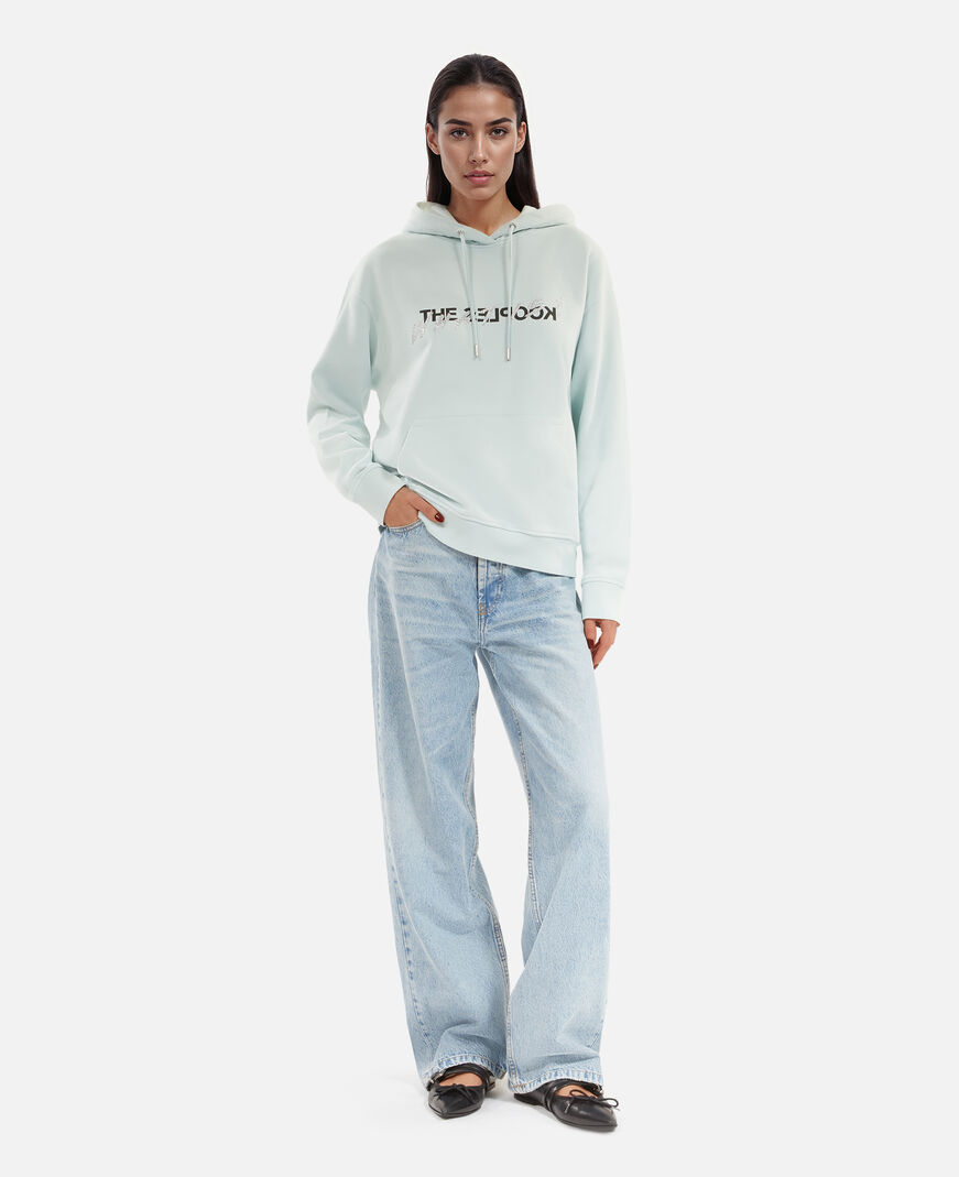 The Kooples WOMEN BABY BLUE what is hoodie light blue