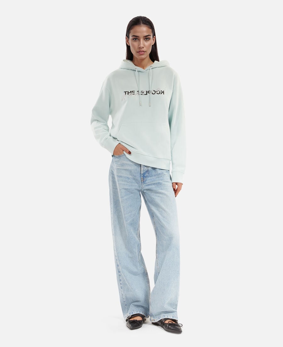 The Kooples WOMEN BABY BLUE what is hoodie light blue