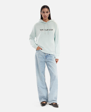 The Kooples WOMEN BABY BLUE what is hoodie light blue