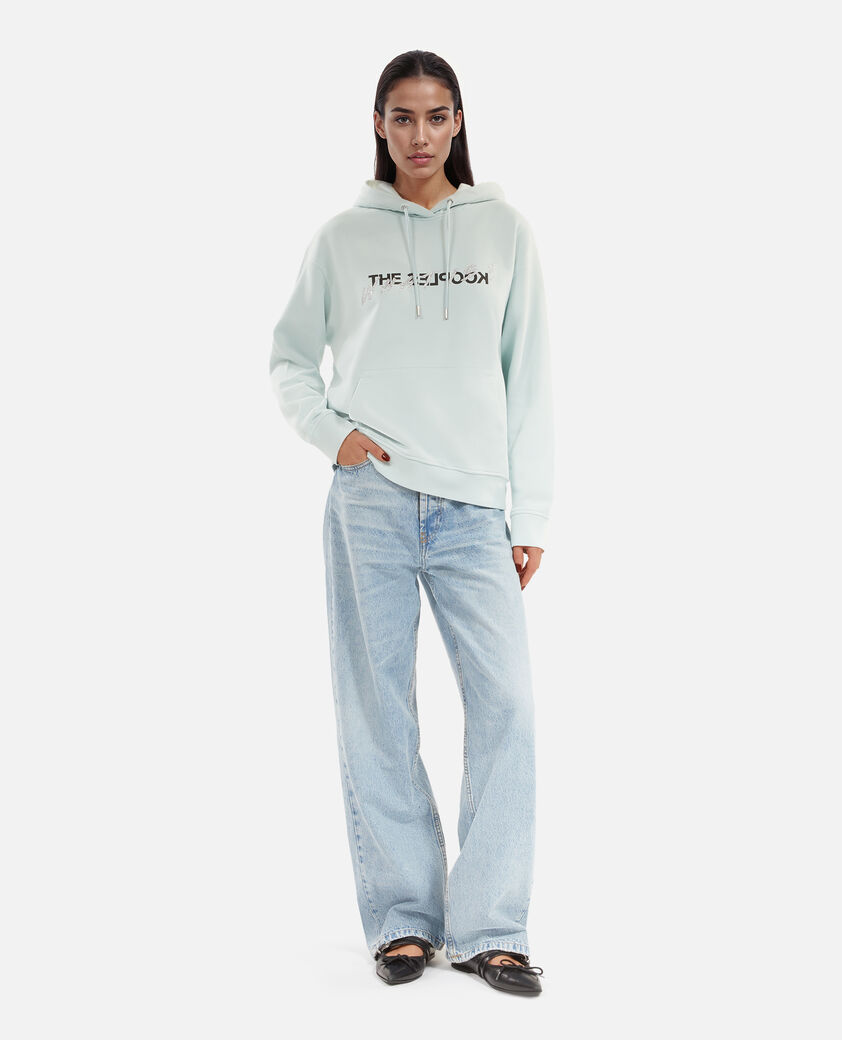 The Kooples FEMME BABY BLUE sweatshirt à capuche what is bleu clair