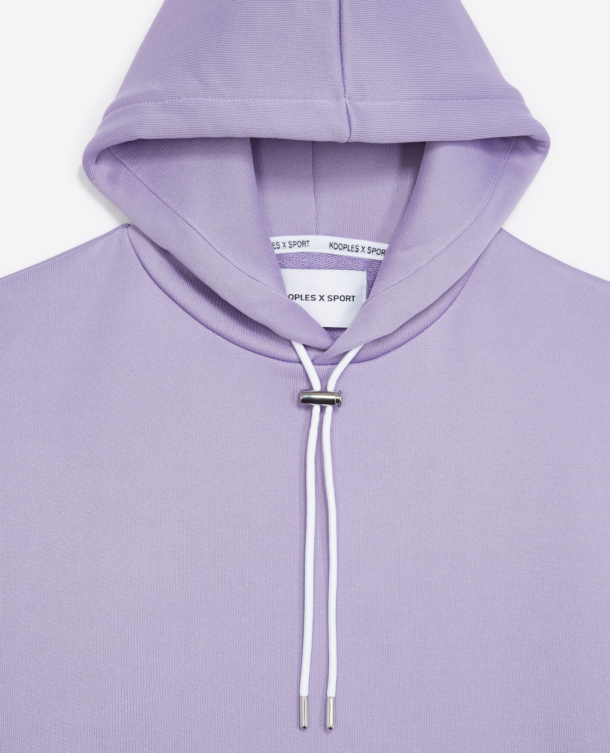 Purple sweatshirt with printed hood , PURPLE, hi-res image number null