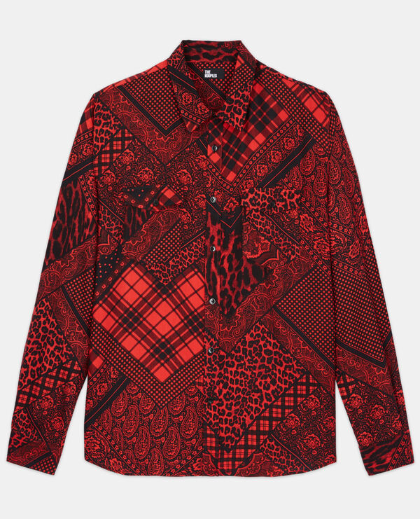 Chemise col classique imprimée