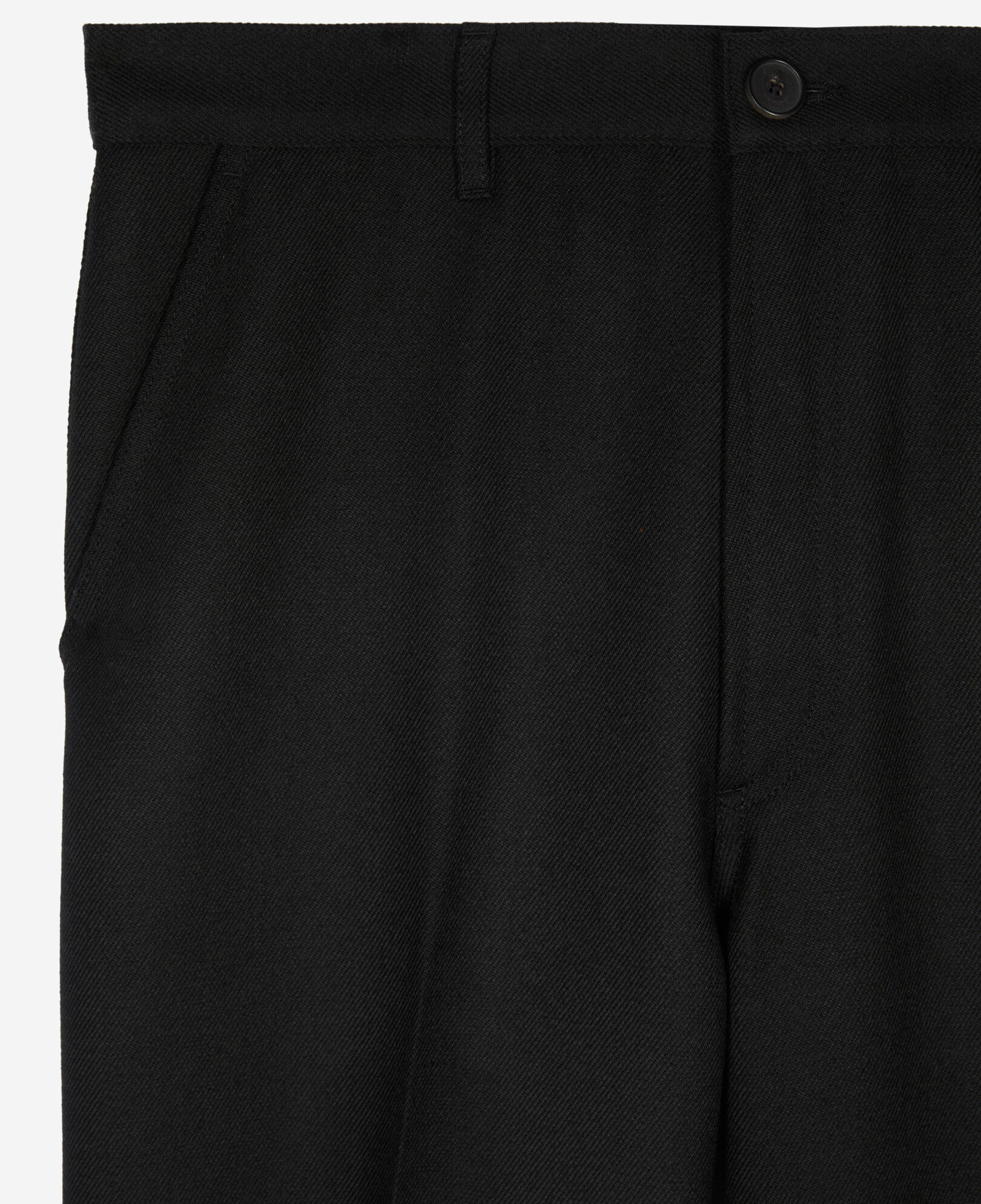 The Kooples MEN BLACK black wool trousers