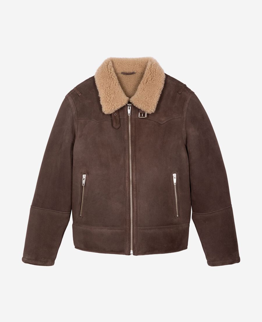 The Kooples MEN BROWN brown woolly skin
