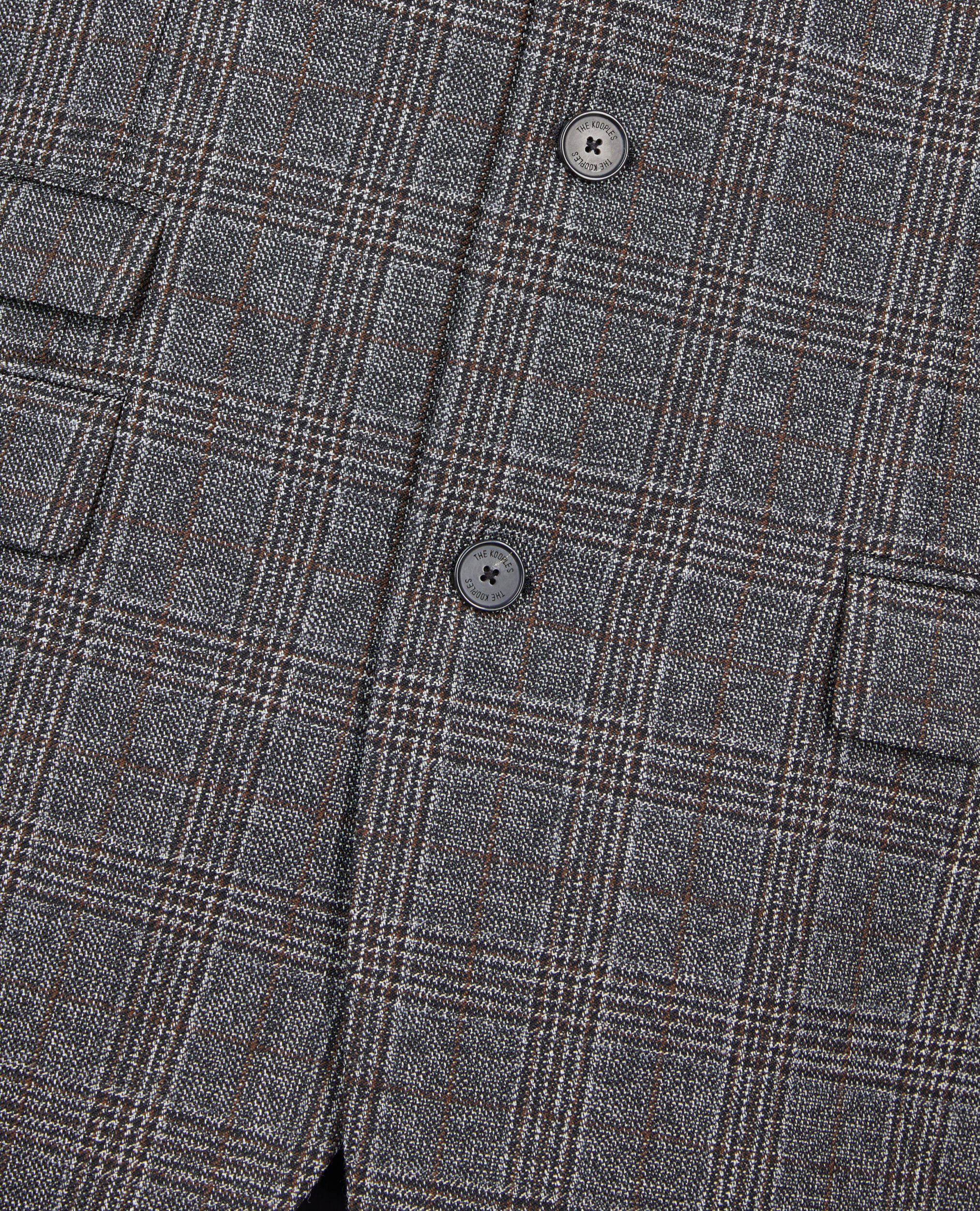 Blazer en laine Prince de Galles, BROWN / BLACK, hi-res image number null