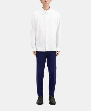 The Kooples HOMME WHITE chemise oxford avec broderie blanche