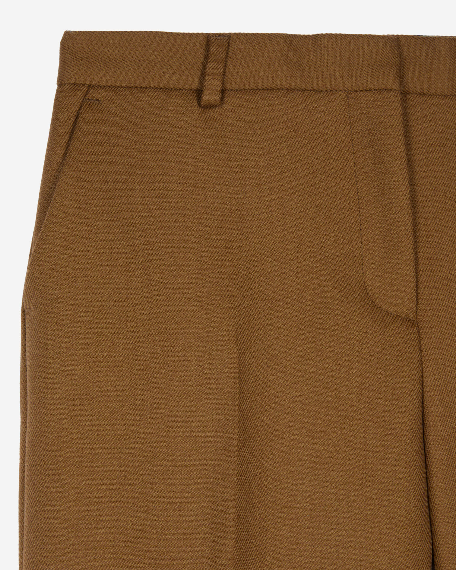 Loose-fitting brown suit trousers, KAKI, hi-res image number null