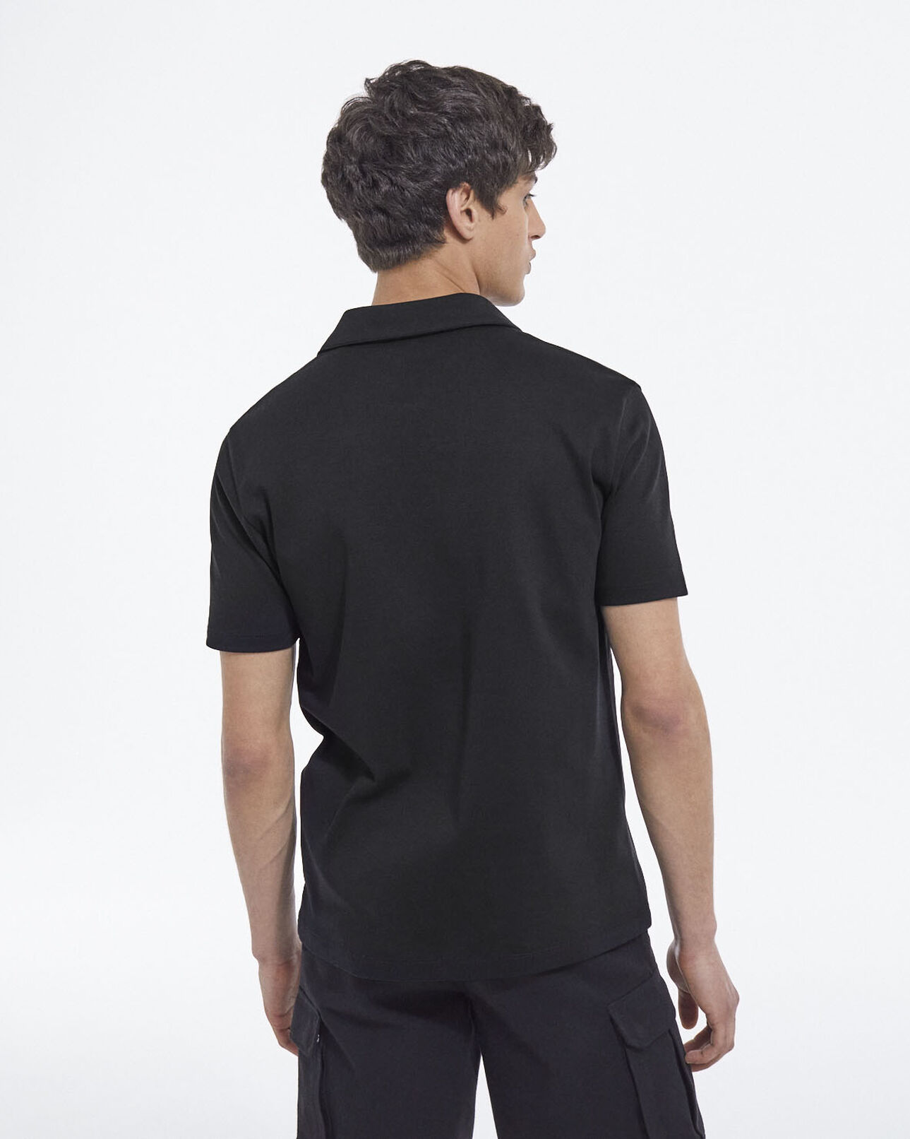 The Kooples HOMME BLACK polo jersey de coton