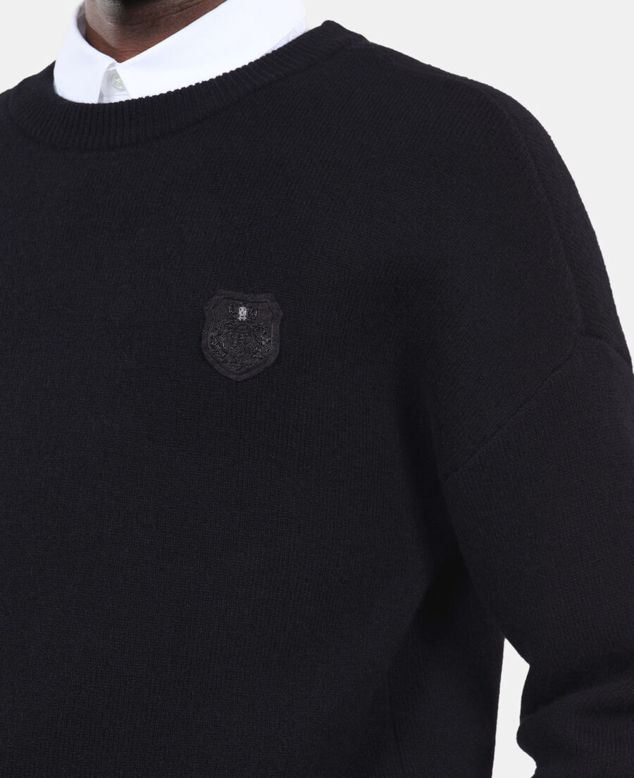 The Kooples MEN BLACK black wool sweater