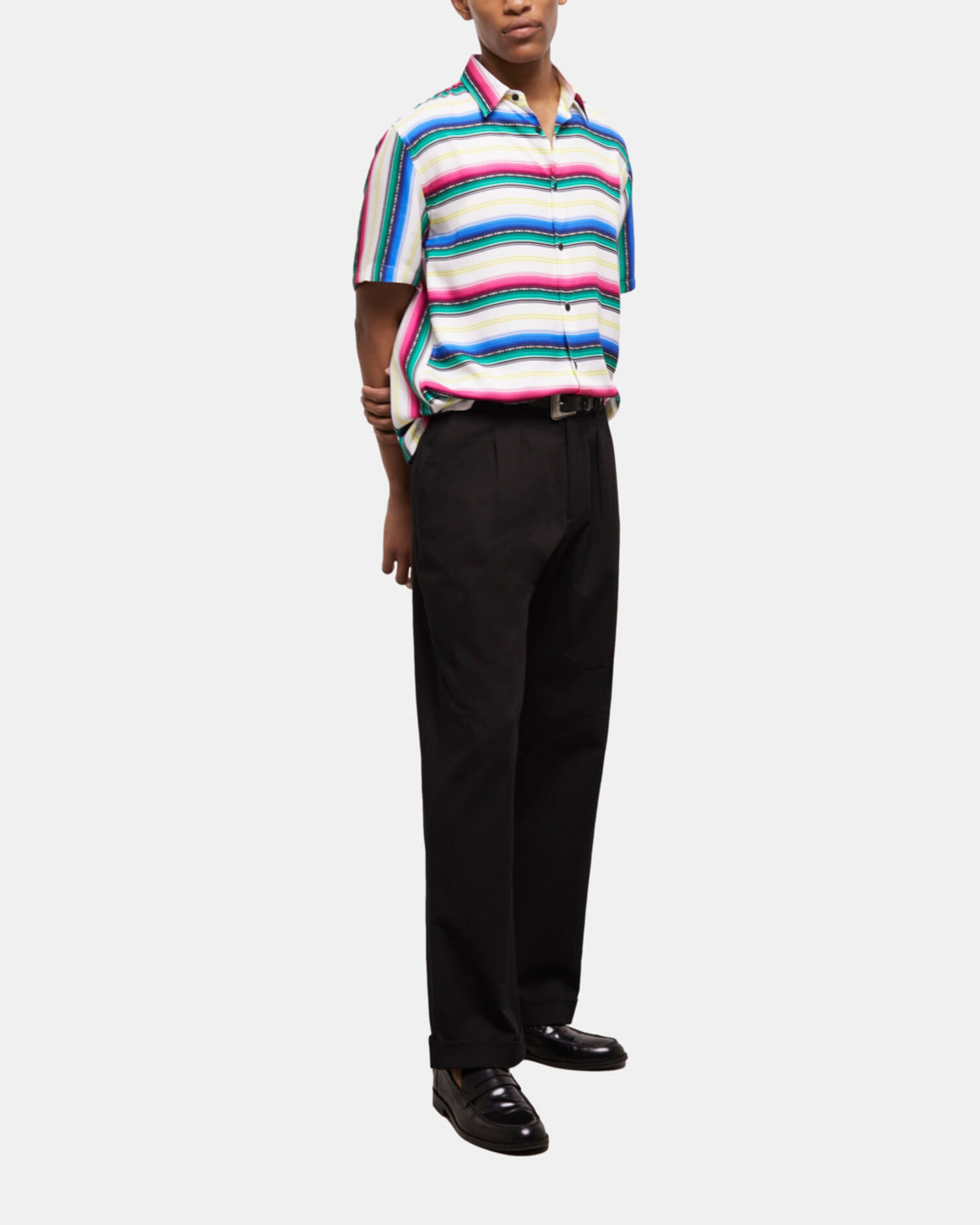 Camisa informal estampada, MULTICOLOR, hi-res image number null