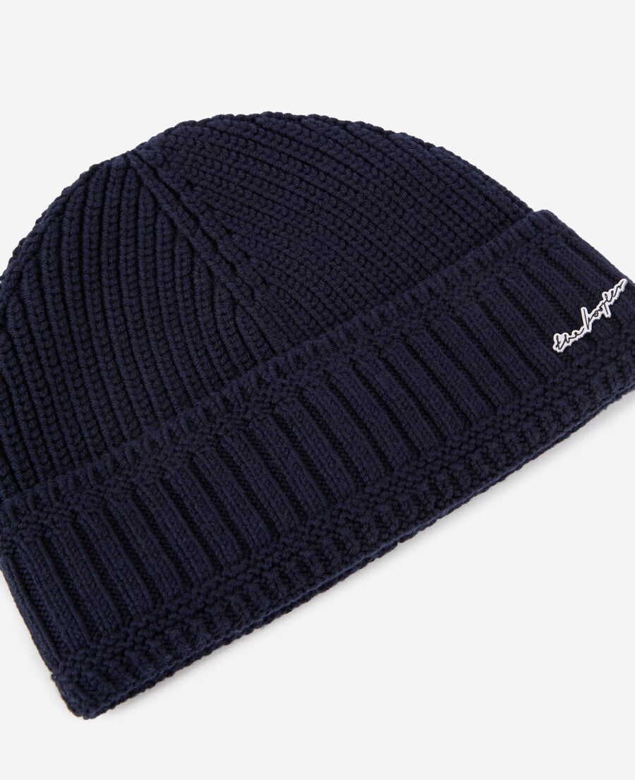 The Kooples UNISEX DARK BLUE blaue mütze aus wolle