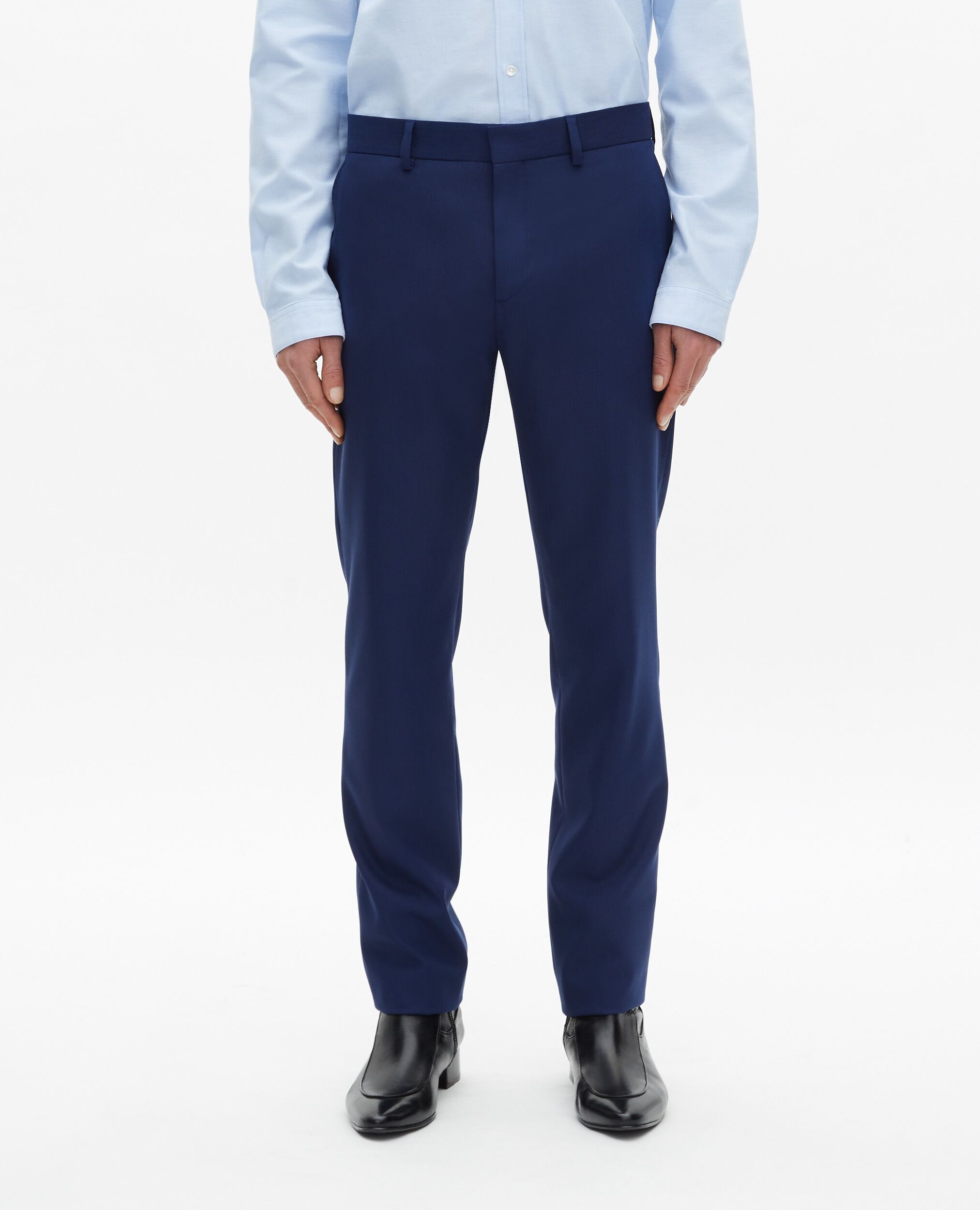 Blue suit pants, NAVY, hi-res image number null