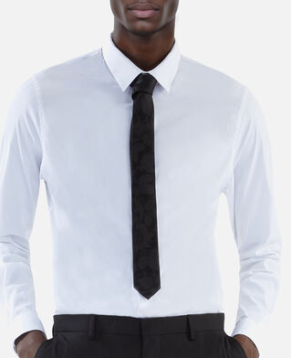 The Kooples HOMME BLACK cravate en soie noire