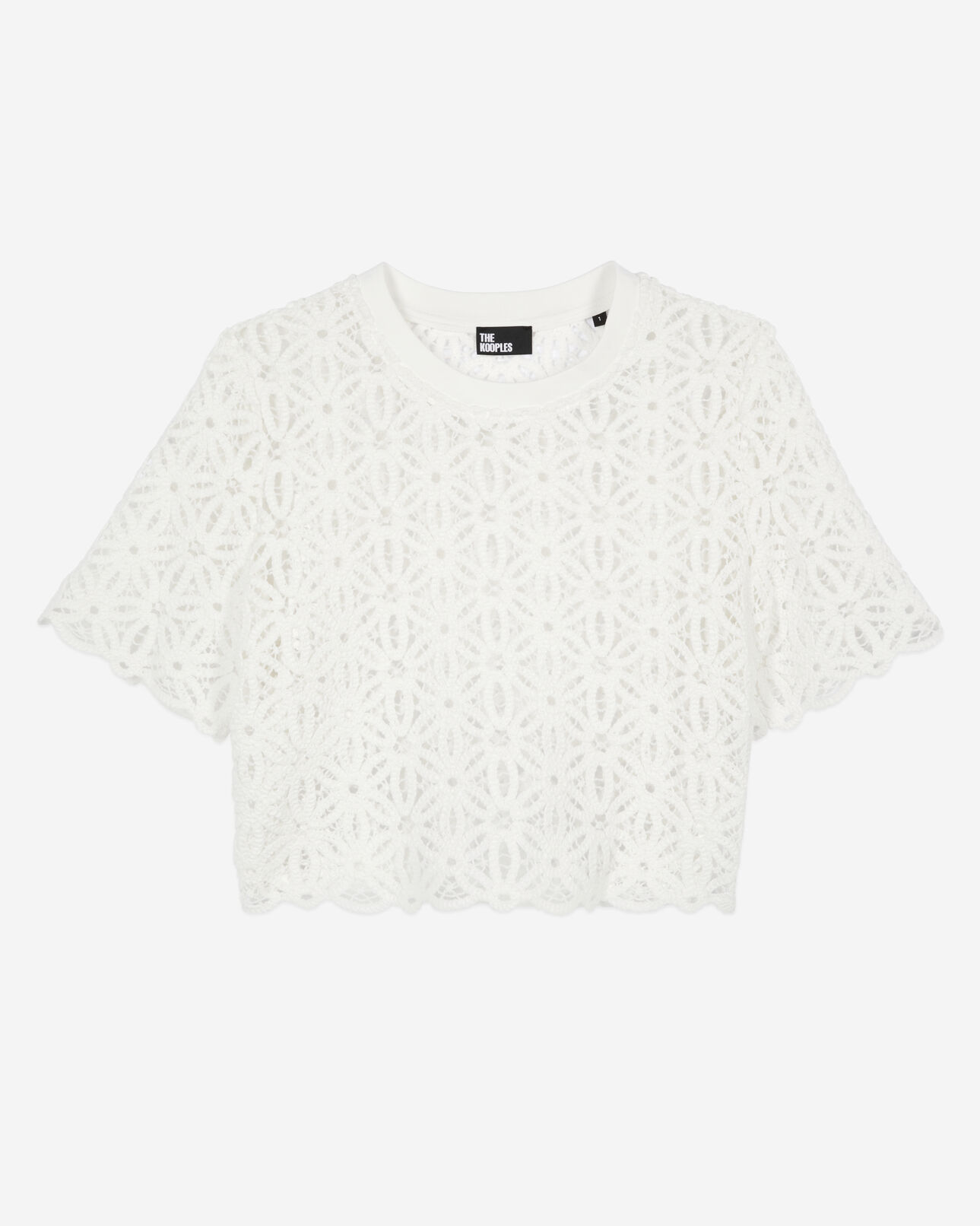 The Kooples WOMEN WHITE white guipure top