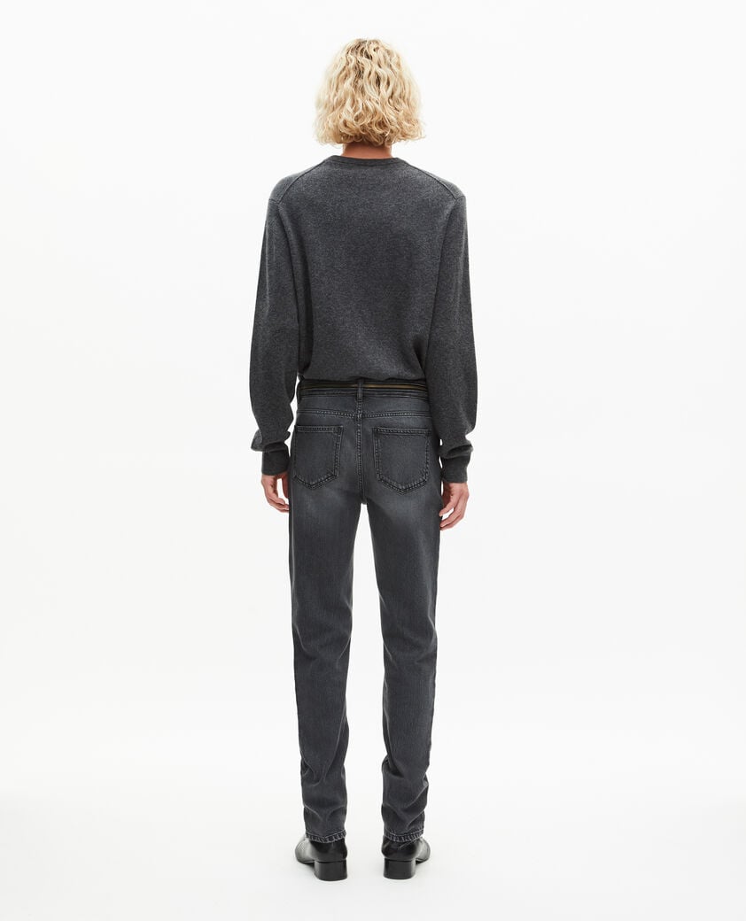 The Kooples H BLACK WASHED black faded skinny jeans