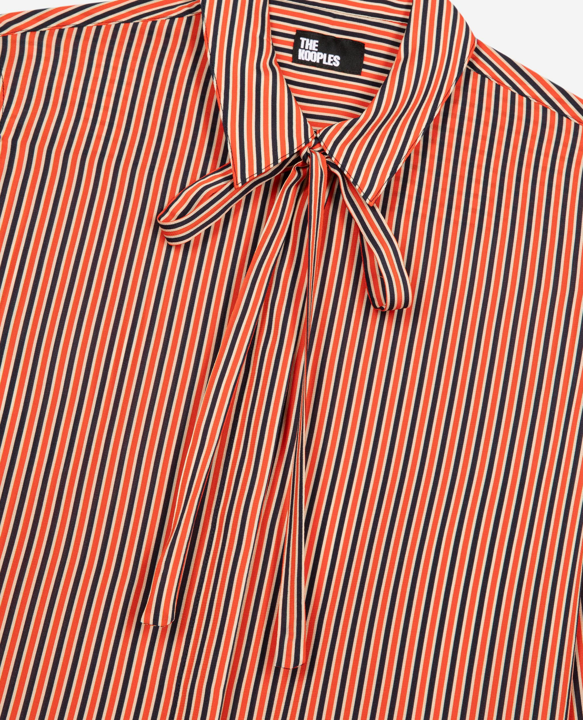 Red and blue striped shirt, DARK NAVY / FIRE RED, hi-res image number null