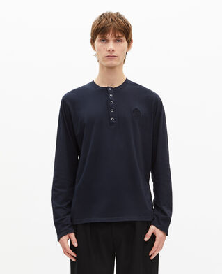 The Kooples H DARK NAVY long-sleeved navy t-shirt