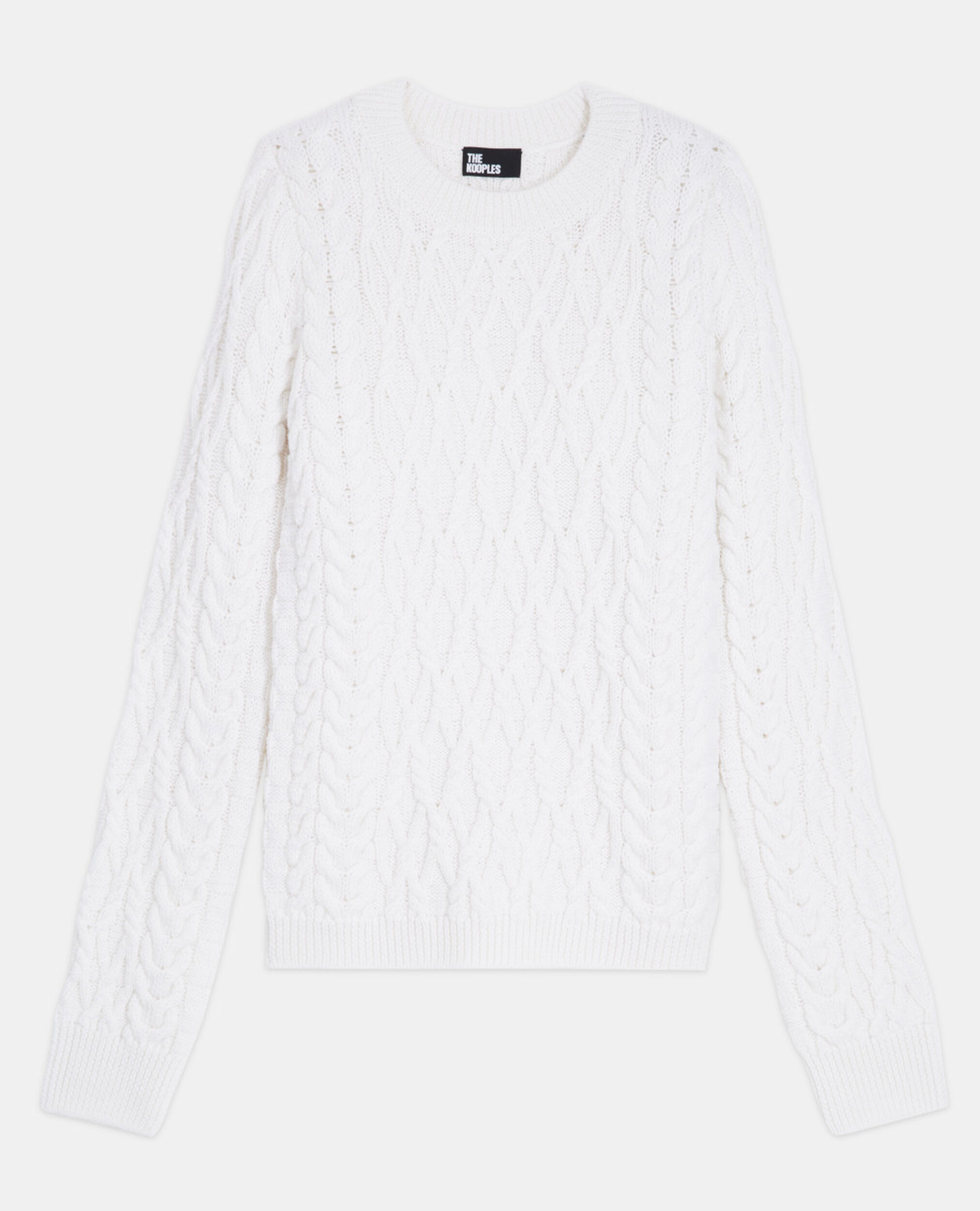 Pull en laine écru, WHITE, hi-res image number null