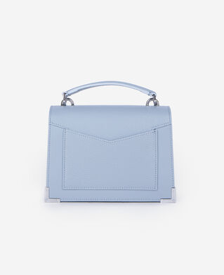 The Kooples FEMME BLUE sac emily small en cuir grainé bleu